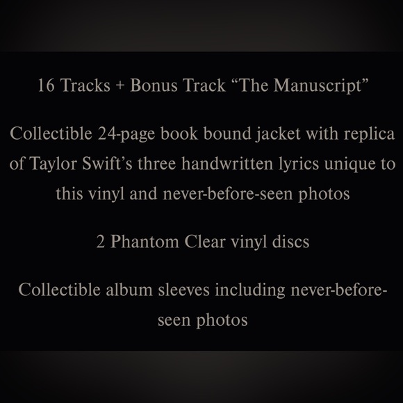 Taylor Swift The Tortured Poets Department vinyl - Manuscript edition - Picture 5 of 5
